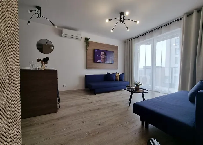 Διαμέρισμα Q Enter- 2 Pokojowy Klimatyzowany Przy Manufakturze Z Garazem Gratis, Fv *